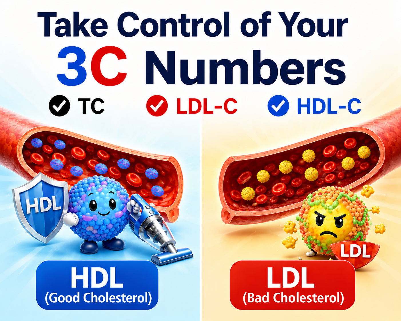 Take Control of Your 3C Numbers: What TC, LDL-C, and HDL-C Mean for Your Health