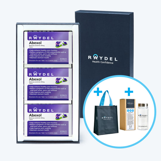 [礼盒套装]Abexol 蜂蜡醇 50毫克 30片 x 3盒 + 附赠3D贺卡 + 环保购物袋