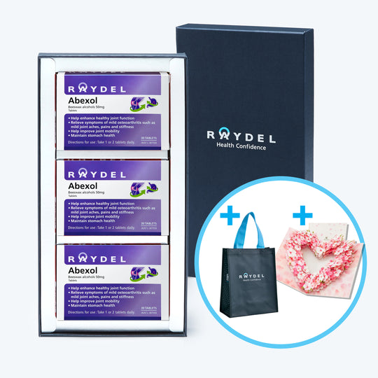 [母亲节礼盒]Abexol 蜂蜡醇 50毫克 30片 x 3盒 + 附赠3D贺卡 + 环保购物袋
