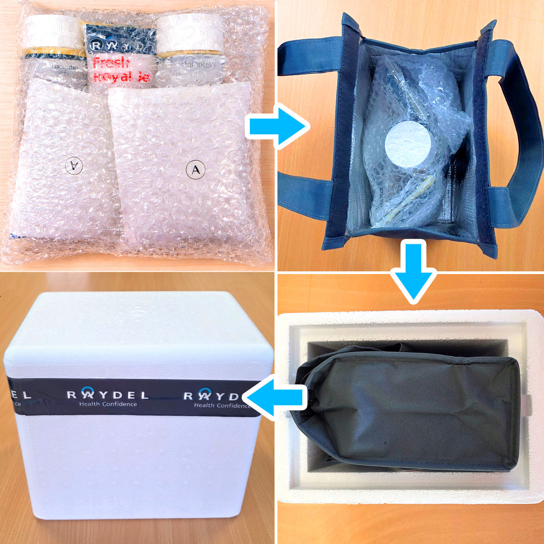 100% 纯天然鲜冻蜂皇浆 250克 x 3支装 + 赠送保温袋 + 免费快速配送