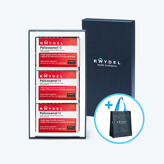 [Gift Set] Policosanol 10mg 30 Tablets x 3pk + Shopping Bag