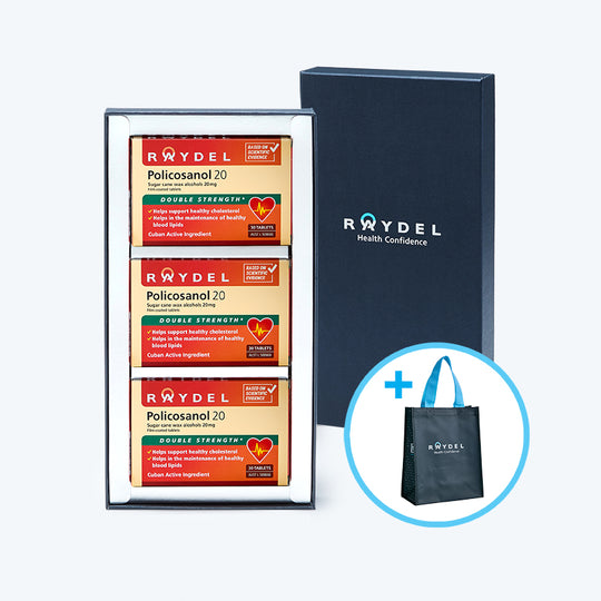 [Gift Set] Policosanol 20mg 30 Tablets x 3pk + Shopping Bag